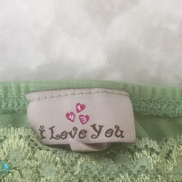 I Love You Green Top - Picture 4 of 5